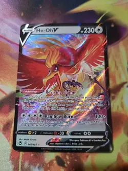 Pokemon TCG Ho-Oh V Sword & Shield - Silver Tempest 140/195 Holo Ultra Rare - Image 1