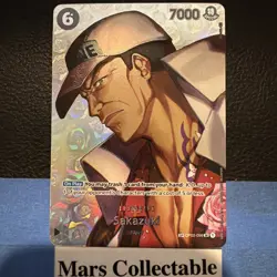One Piece Card Game Sakazuki SP OP02-099 SR Alternate Art Kingdoms of Intrigue - Image 1