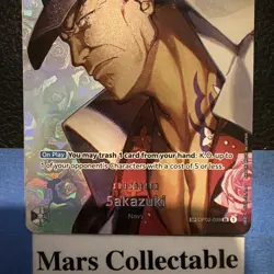 One Piece Card Game Sakazuki SP OP02-099 SR Alternate Art Kingdoms of Intrigue - Image 3