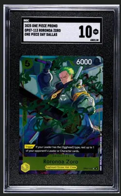 2025 OP07-113 Rorona Zoro, One Piece Day Dallas SGC 10 - Image 1