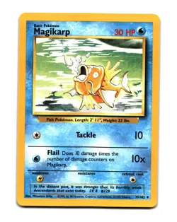 Pokemon Base Set Magikarp Uncommon 035/102 - Image 1