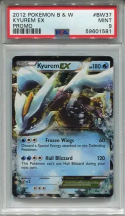 Pokemon Black & White Black Star Promo BW37 Kyurem EX PSA 9 - Image 1