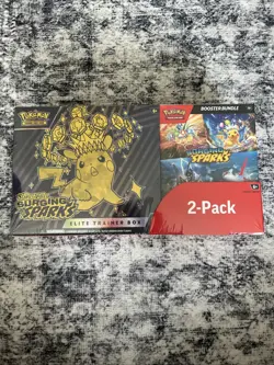 Pokemon Surging Sparks Elite Trainer Box + Booster Bundle SEALED! - Image 1