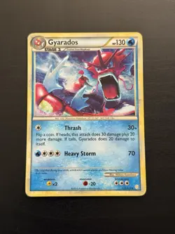 Gyarados 123/123 Shiny Pokemon TCG HeartGold SoulSilver Holo Foil Rare - Image 2