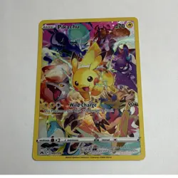 Pokemon TCG Pikachu Secret Rare Full Art Holo 160/159 SWSH Crown Zenith - Image 1