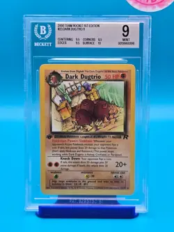 BGS 9 - 2000 Pokemon Team Rocket 1st Edition #23 Dark Dugtrio R - Image 1