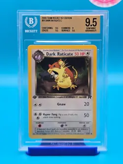 BGS 9.5 - 2000 Pokemon Team Rocket 1st Edition #51 Dark Raticate C - Image 1