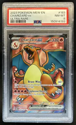 2023 Pokemon SV 151 Charizard ex Ultra Rare #183/165 PSA 8 - Image 1