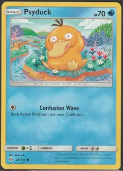 Pokemon Psyduck SM Base Set SM01 28/149 LP Common Kouki Saitou - Image 1