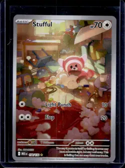 2025 Pokemon Mega Evolution Stufful Full Art Illustration Rare #154/132 - Image 1