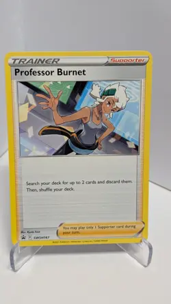 SWSH167 Professor Burnet Pokemon Sword & Shield Black Star Promo NM - Image 1