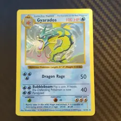 Gyarados Shadowless Base Set Holo Rare 6/102 100 HP English 1999 - Image 1