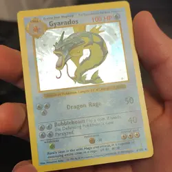Gyarados Shadowless Base Set Holo Rare 6/102 100 HP English 1999 - Image 2