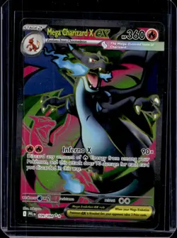 2025 Pokemon Phantasmal Flames Mega Charizard X ex Ultra Rare #109/094 - Image 1