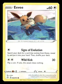 Eevee 052/072 Common Shining Fates Pokemon NM/M - Image 1