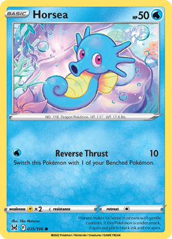 Horsea 035/196 Common Lost Origin Pokemon Reverse Holo NM/M - Image 4