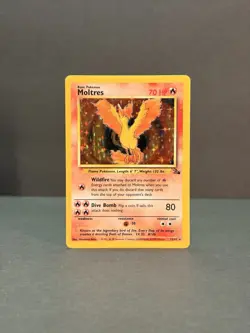 Moltres , Articuno, Lapras Unlimited Holo Rare - Pokemon Fossil Set NM - Image 4