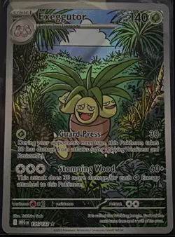 The Pokemon Company Exeggutor 135/132 Illustration Rare Holo English HP140 - Image 1