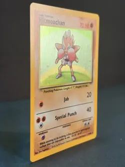 Hitmonchan 7/102 Unlimited Holo Rare - Pokemon Base Set NM - Image 2