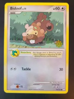 Pokemon TCG Countdown Calendar Promo Bidoof 73/123 NM - Image 1