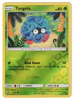 TANGELA - 7/147 Burning Shadows - POKEMON Reverse Holo NM/M - Image 1