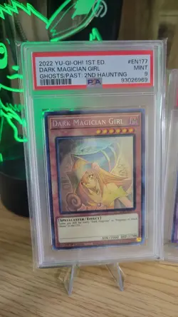 Yu-Gi-Oh! Dark Magician Girl Ghosts/Pasts 2nd Haunting 1st Edition PSA 9 - Image 1