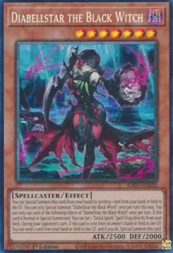 Yugioh Diabellstar the Black Witch - RA03-EN032 - Collector's Rare 1st Edition - Image 1