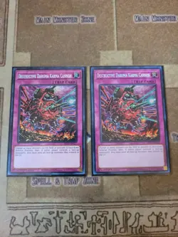 YUGIOH 2X DESTRUCTIVE DARUMA KARMA CANNON MP23-EN217 PRISMATIC SECRET 1ST ED NM - Image 1