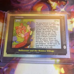Bulbasaur And The Hidden Village Foil #EP10 Pokemon 2000 Topps TV HOLO FOIL - Image 2