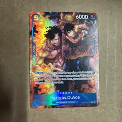 Portgas D. Ace One Piece OP08-052 TR Treasure Rare Alternative Art Royal Blood - Image 1