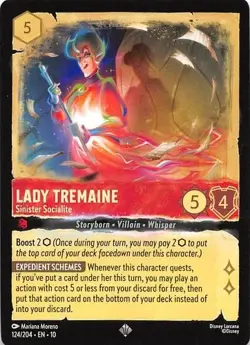Lady Tremaine Sinister Socialite 124/204 Whispers in the Well Disney Lorcana - Image 1