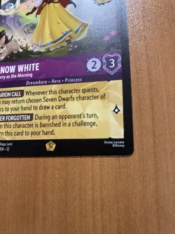 NM Disney Lorcana Wilds Unknown Snow White Merry as the Morning 37/204 Legendary - Image 3