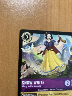 NM Disney Lorcana Wilds Unknown Snow White Merry as the Morning 37/204 Legendary - Image 5