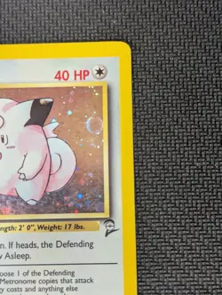 Pokemon TCG Clefairy Base Set 2 Holo Unlimited Rare Card 6/130, LP - Image 4