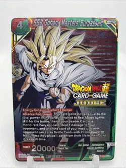 SS3 Son Gohan, Masters Surpassed Dragon Ball Super Card game Judge Foil Promo - Image 1