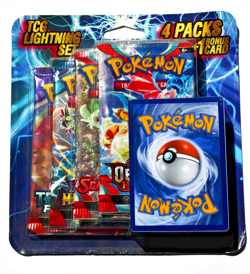 Pokemon TCG Lightning Set 4 Packs + 1 Bonus Card! Brand New/Sealed! ⚡Ships FREE - Image 3