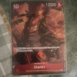 One Piece CCG Shanks Character Card OP06-007 12000 Power Red-Haired Pirates - Image 1