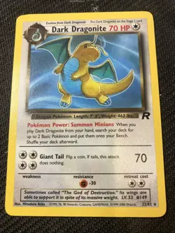 Dark Dragonite 22/82 Team Rocket - Pokemon Card - MP - Image 1