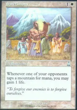 Sanctimony ~ Heavily Played Urza's Destiny MTG Magic UltimateMTG White Card - Image 1