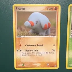 Pokemon Nintendo Phanpy 69/107 Tangela 30/112 2 Card Lot Yuka Morii ENG LP to MN - Image 2