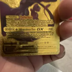 Pokemon Mewtwo & Mew GX TAG TEAM Gold Card 270 HP 270 ATK 200 Basic - Image 2