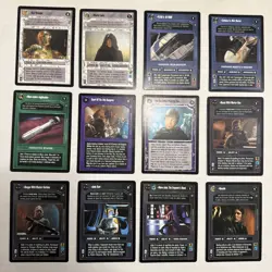 Star Wars CCG Enhanced Jabbas Palace Complete 12 Card Set Unplayed - Image 1