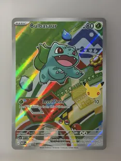 Bulbasaur 037 Promo Pokemon Card TCG First Partner Illustration Collection NM - Image 1