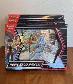3 X Pokemon TCG Hop’s Zacian ex Box! Factory Sealed (3 Boxes total) - Image 1