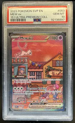 2023-25 Pokemon SV Black Star Promos Mew ex #053 PSA 10 GEM MINT - Image 1