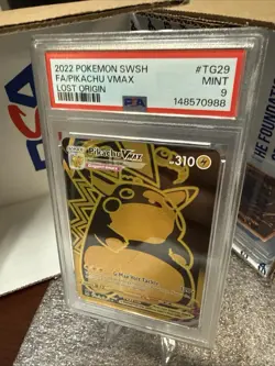Pikachu Vmax TG29/TG30 Lost Origin Pokemon PSA 9 - Image 1