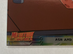 1998 Topps Blue Pokemon Mewtwo Strikes Back Movie Ash and Company #9 Holo NM/LP - Image 5