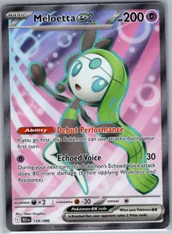 Meloetta ex 159/086 SV: Black Bolt - Pokemon Card - NM - Image 1
