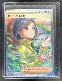 2023 Pokemon SV Paradox Rift Parasol Lady #255/182 - Image 1