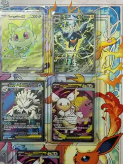 Pokemon 14 Card Lot Full Art, Illustration Rares, V, Double Rares, Pokeballs + - Image 5